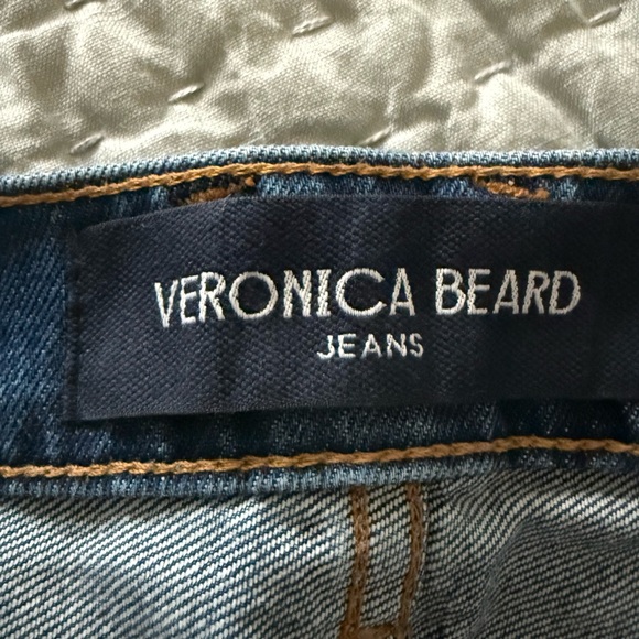 Veronica Beard Taylor Cropped High Rise Wide Jeans - Picture 7 of 7